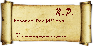 Moharos Perjámos névjegykártya